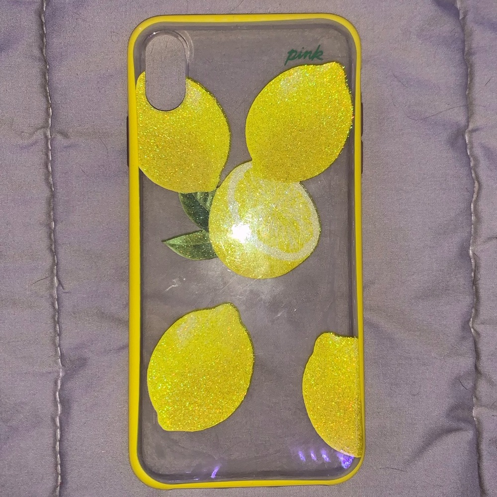 DISCONTINUED VS Pink iPhone Xs Max Lemons Case